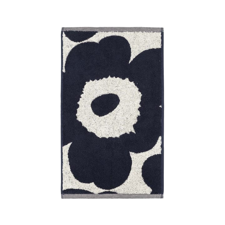 Ręcznik Unikko granatowo-biały  - 30x50 cm - Marimekko