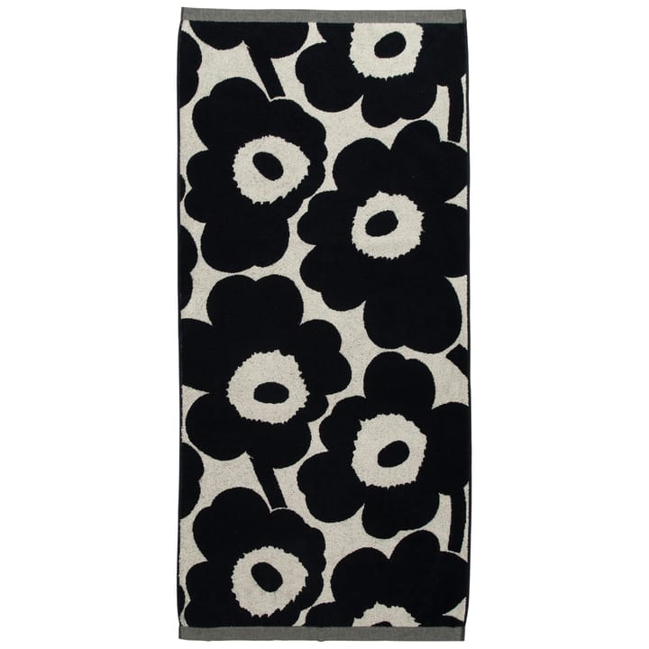 Ręcznik Unikko granatowo-biały  - 70x150 cm - Marimekko