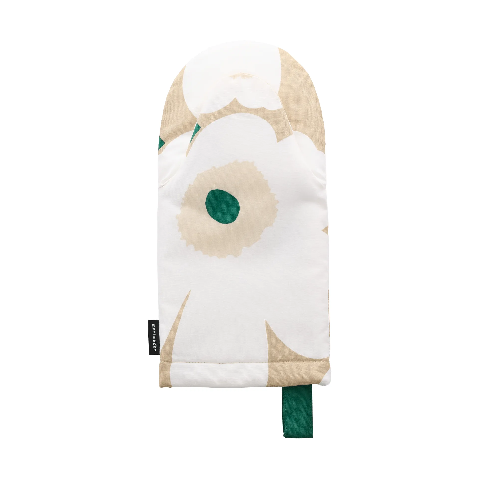 Rękawica kuchenna Pieni Unikko, Sand-white-hay-emerald Marimekko