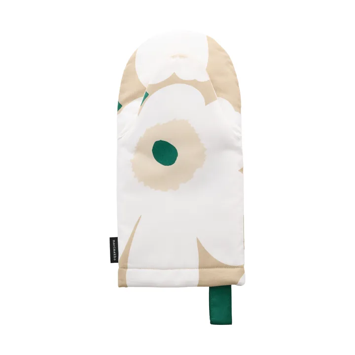 Rękawica kuchenna Pieni Unikko - Sand-white-hay-emerald - Marimekko
