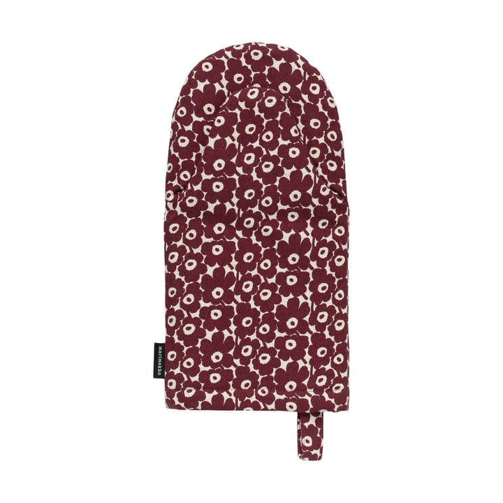 Rękawica kuchenna Pikkuinen Unikko - Linen-burgundy - Marimekko