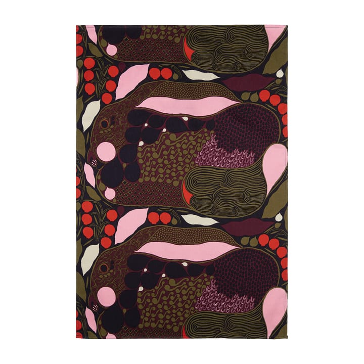 Ścierka kuchenna Pieni Rusakko 43x70 cm, Różowy-brązowy Marimekko