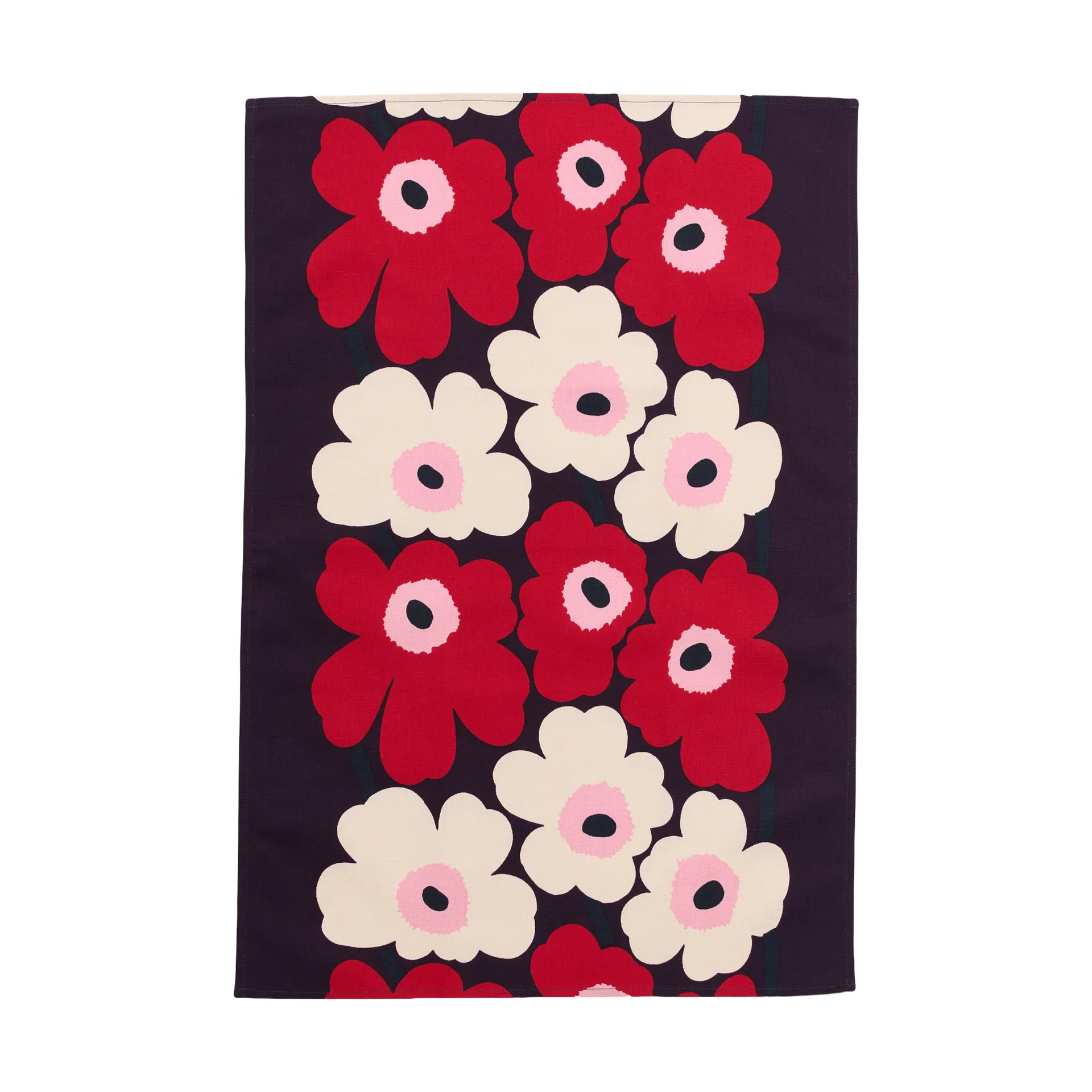 Ścierka kuchenna Unikko 47x70 cm, Plum-cranberry-off white-rose Marimekko