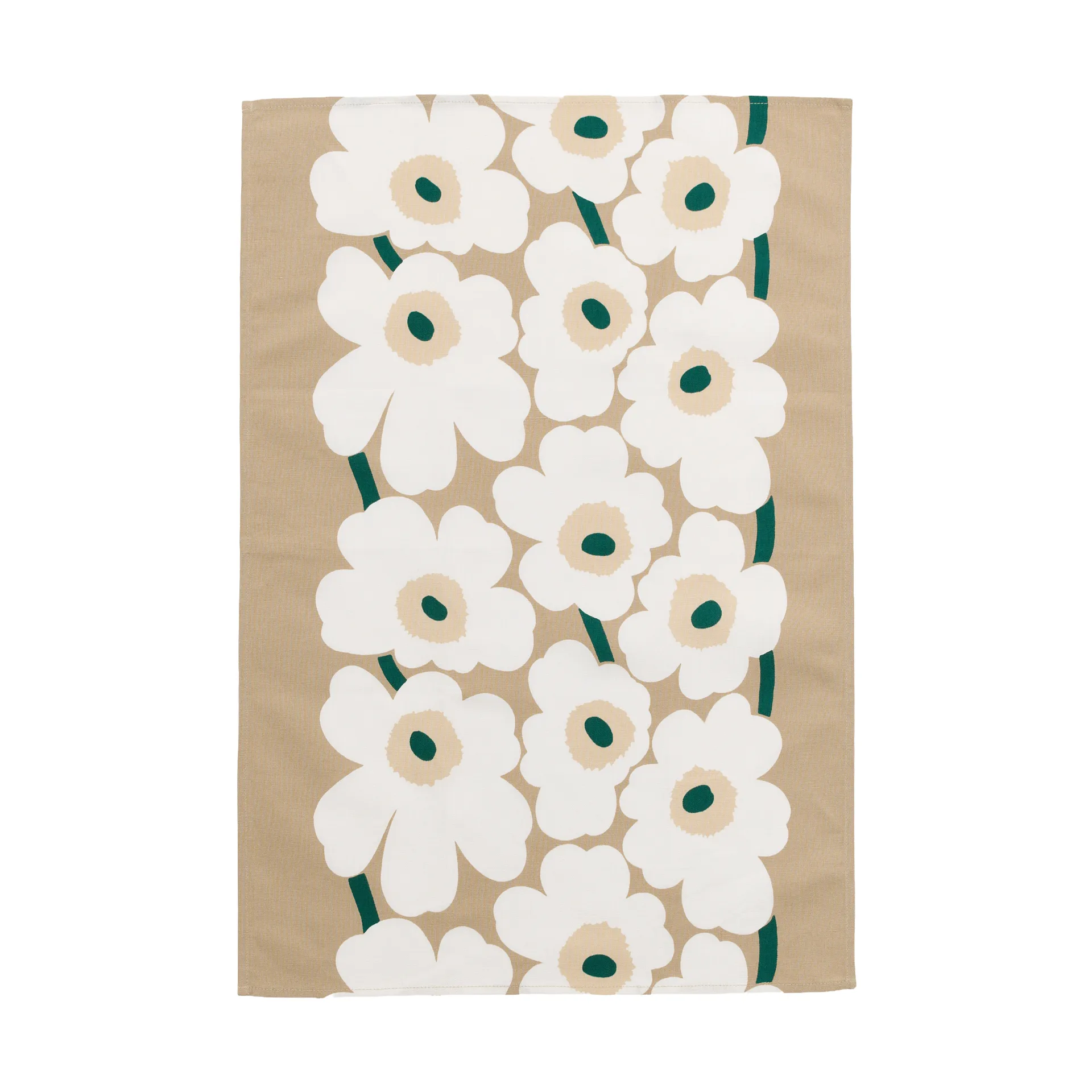 Ścierka kuchenna Unikko 47x70 cm, Sand-white-hay-emerald Marimekko