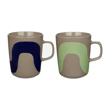 Seireeni kubek 250 ml, 2‑pak

 - Terra-granatowy-miętowy - Marimekko