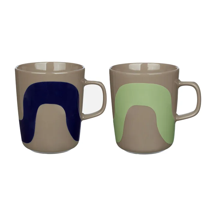 Seireeni kubek 250 ml, 2‑pak

 - Terra-granatowy-miętowy - Marimekko
