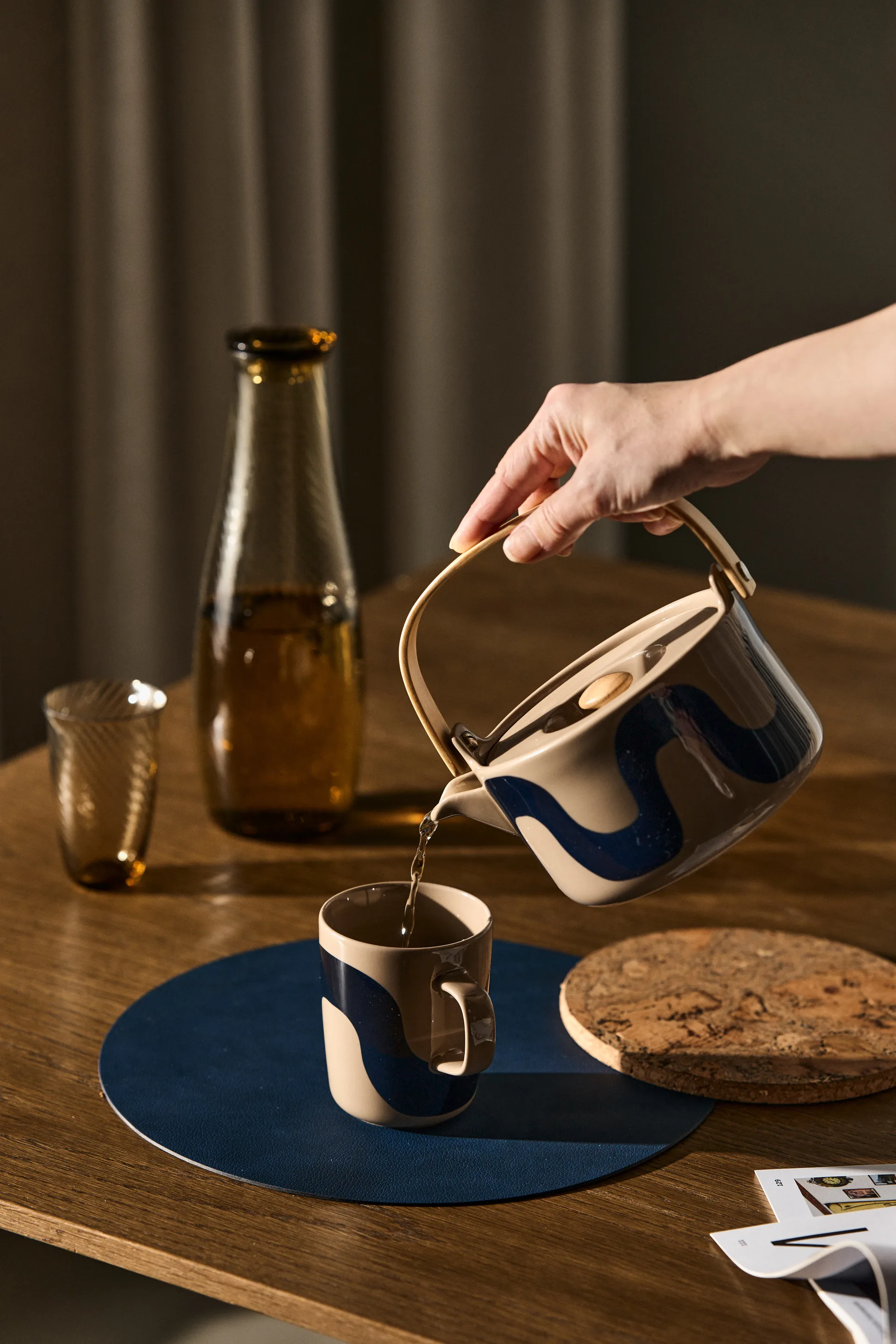 Seireeni kubek 250 ml, 2‑pak

, Terra-granatowy-miętowy Marimekko