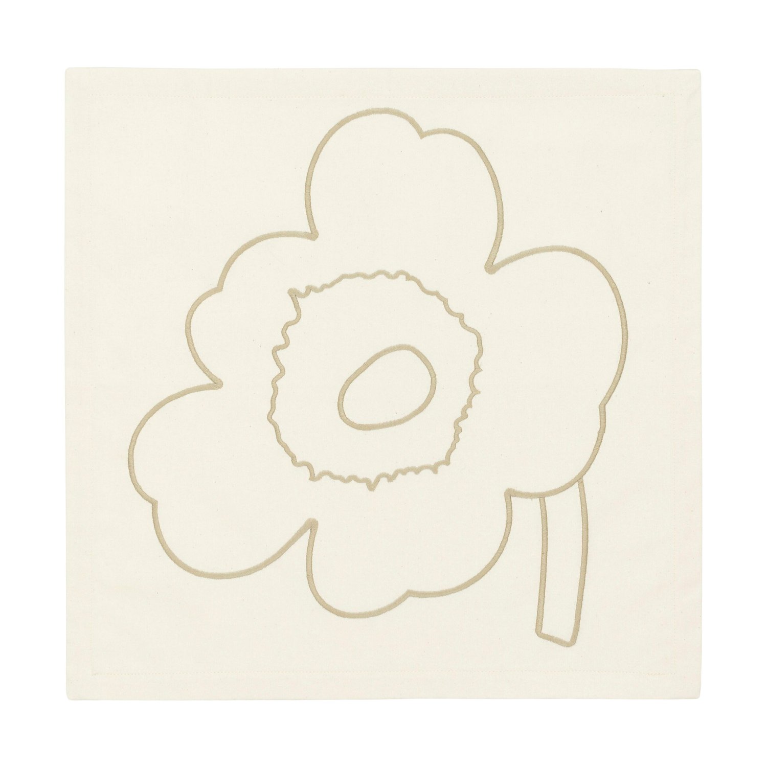 Marimekko Serwetki bawełniane Piirto Unikko, 3 szt. Off white-straw
