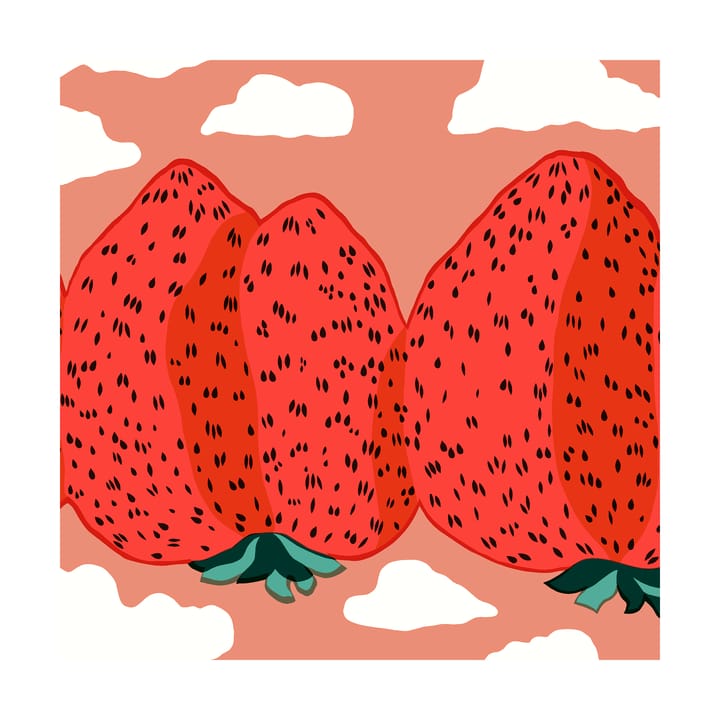 Serwetki Mansikkavuoret 33x33 cm 20 szt. - Red - Marimekko