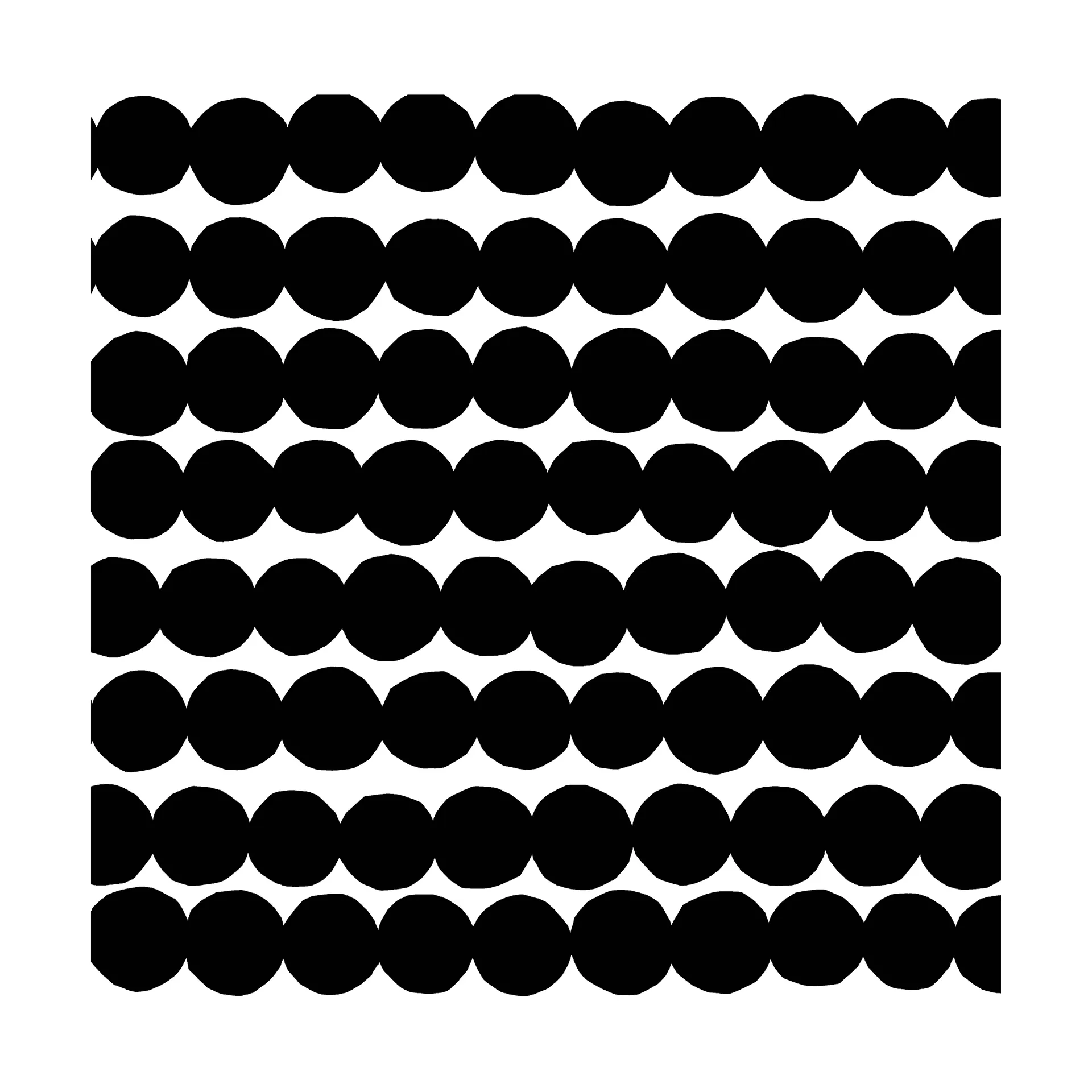 Serwetki Räsymatto 33x33 cm 20-pak, Black-White Marimekko