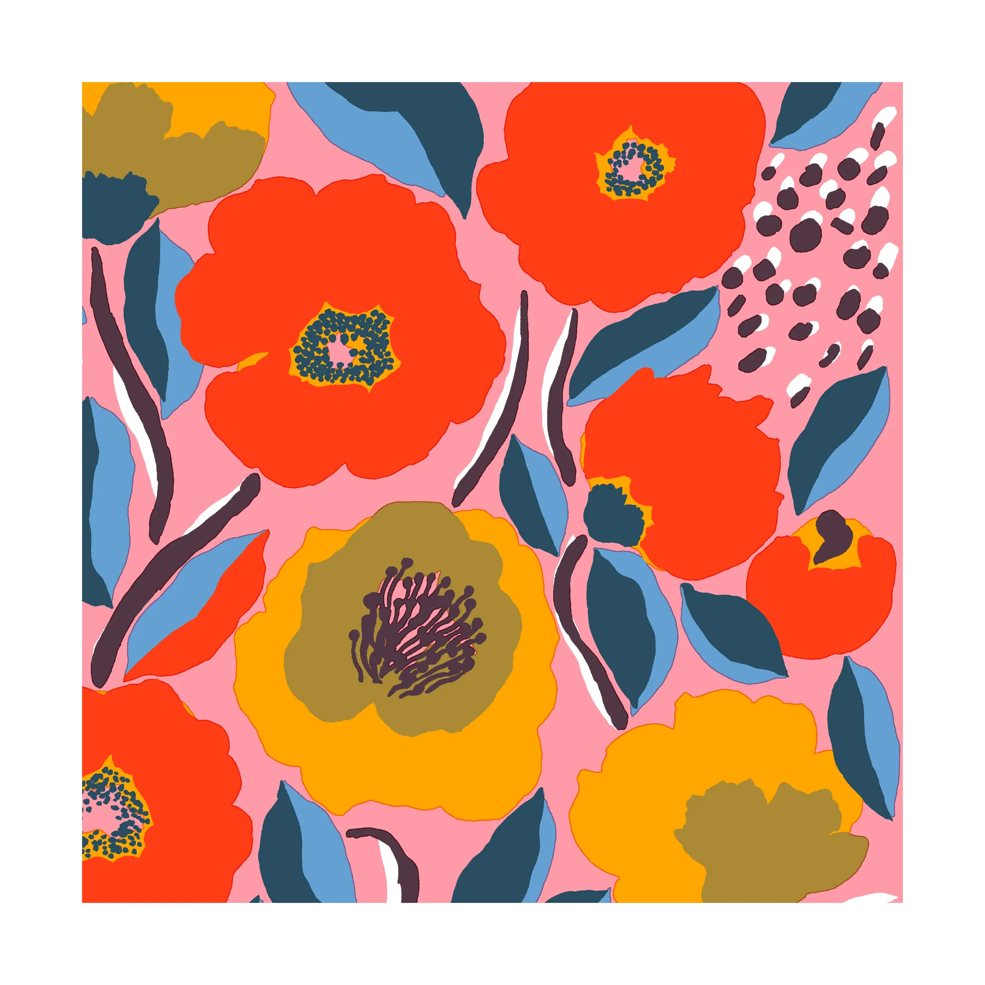 Serwetki Rosarium 33x33 cm 20 szt., Pink Marimekko