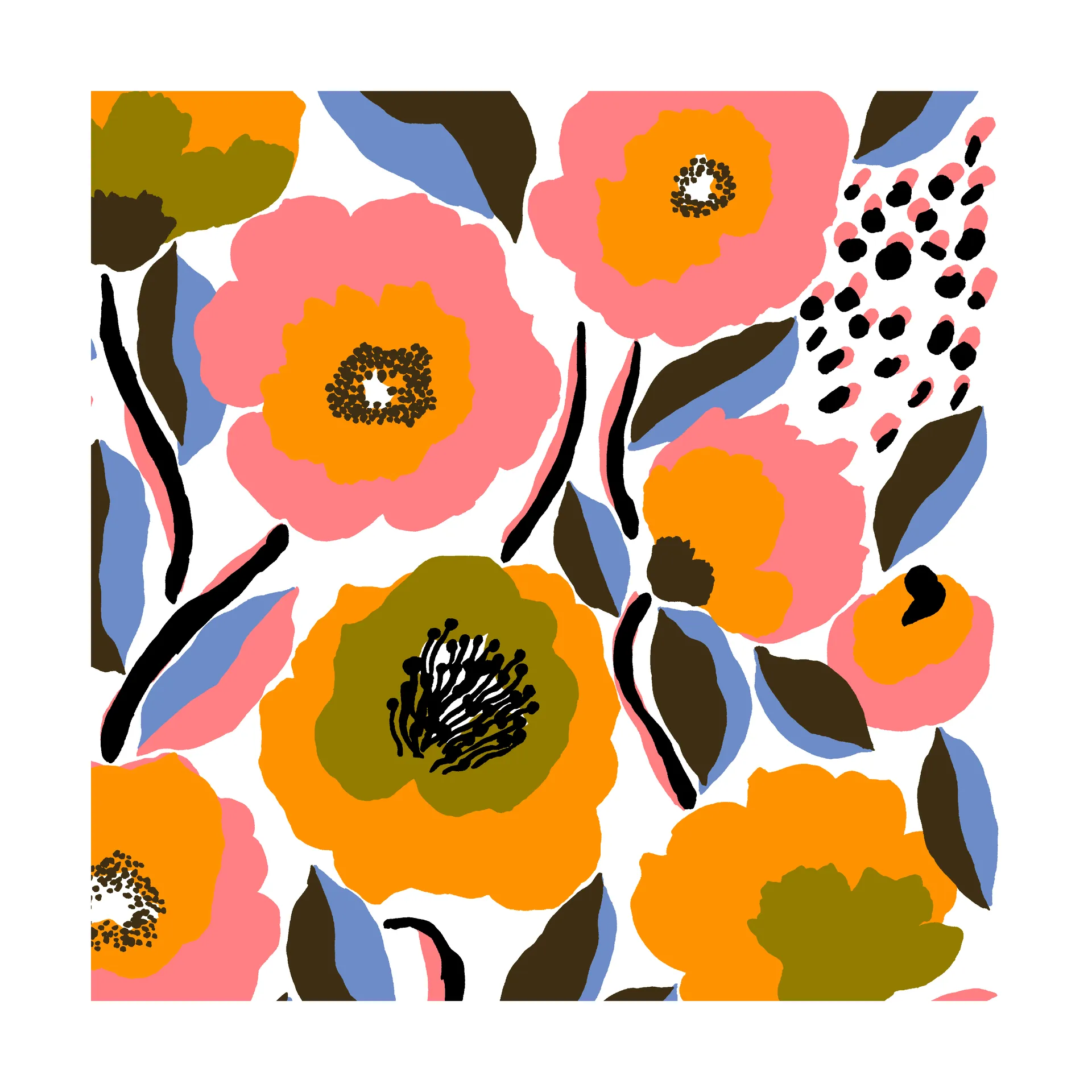 Serwetki Rosarium 33x33 cm 20 szt., White Marimekko