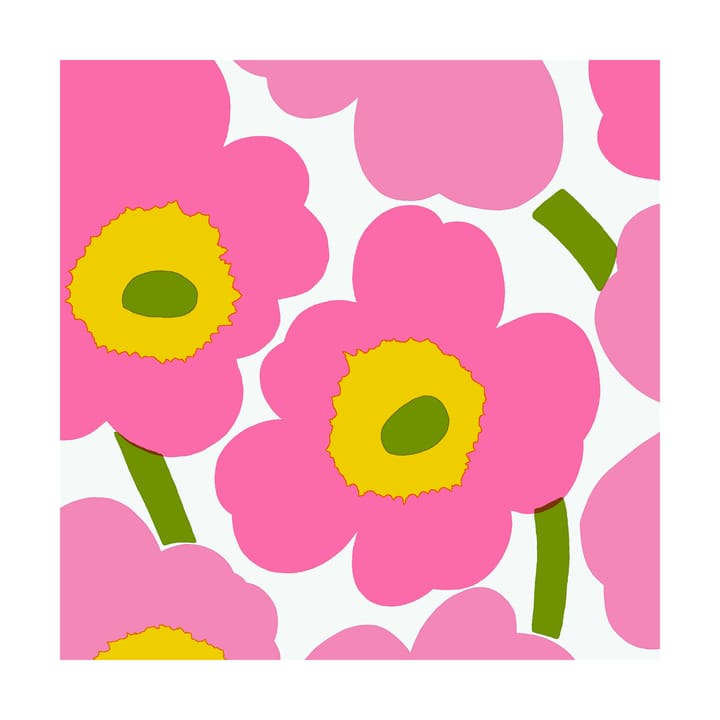 Serwetki Unikko 33x33 cm, 20 szt - Pink - Marimekko