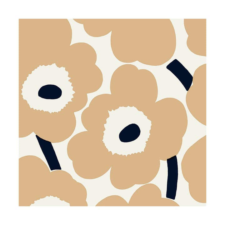 Serwetki Unikko 33x33 cm, 20 szt - Sand-brown - Marimekko