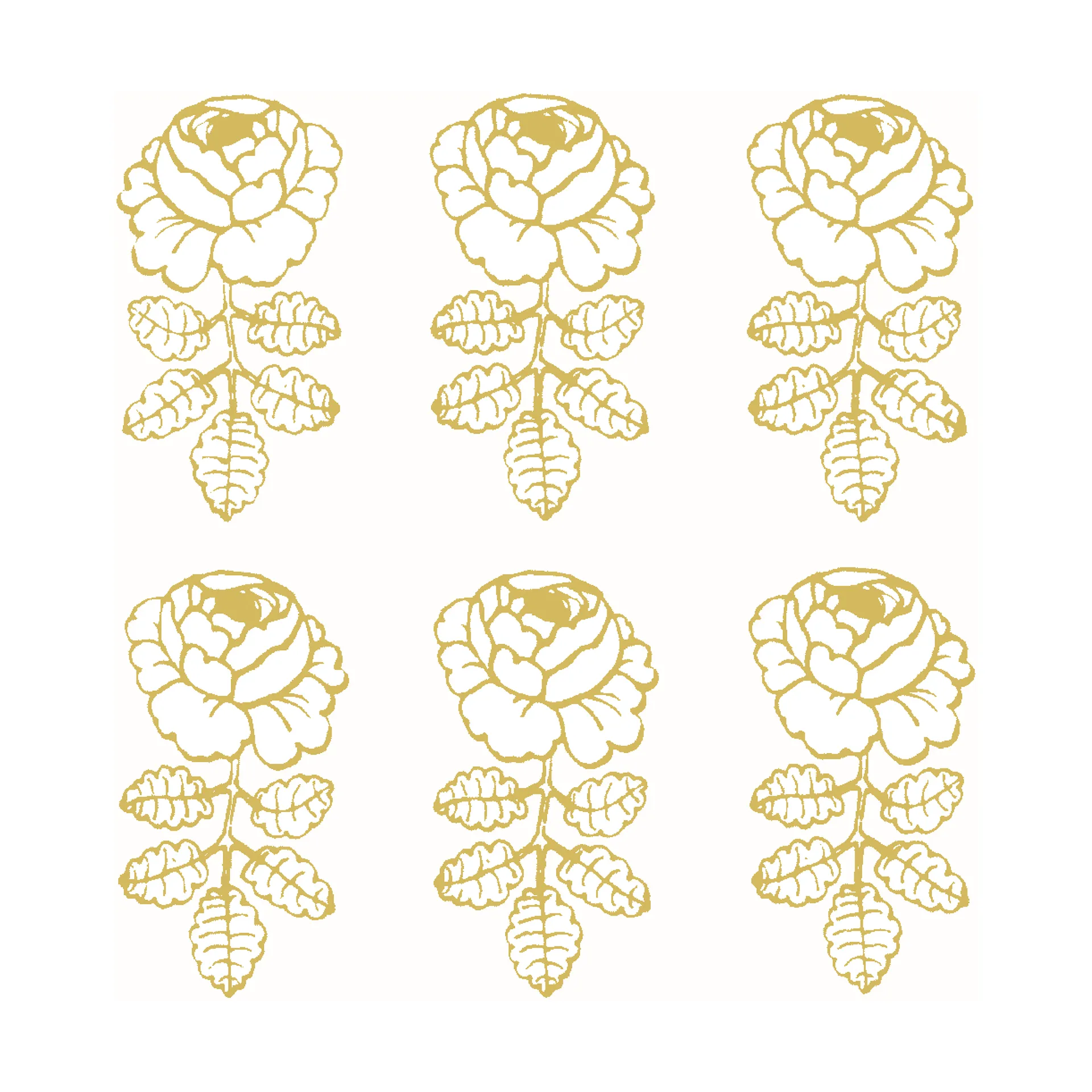 Serwetki Vihkiruusu 33x33 cm, 20 szt., Gold-white Marimekko