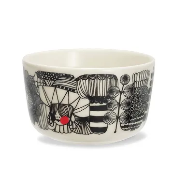 Siirtolapuutarha miska 250 ml - czerwono-biały - Marimekko