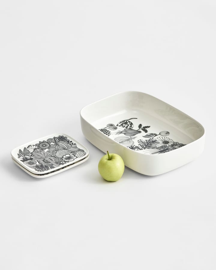 Siirtolapuutarha podstawka 15x12 cm, czarno-biały (Finlandia 100 lat) Marimekko