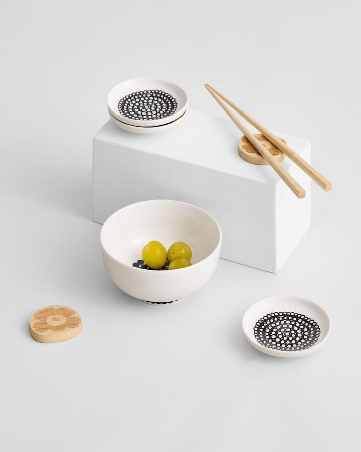 Siirtolapuutarha podstawka 8.5 cm, czarny i biały Marimekko