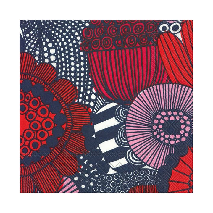 Siirtolapuutarha serwetki 33x33 cm 20-pak, różowy Marimekko