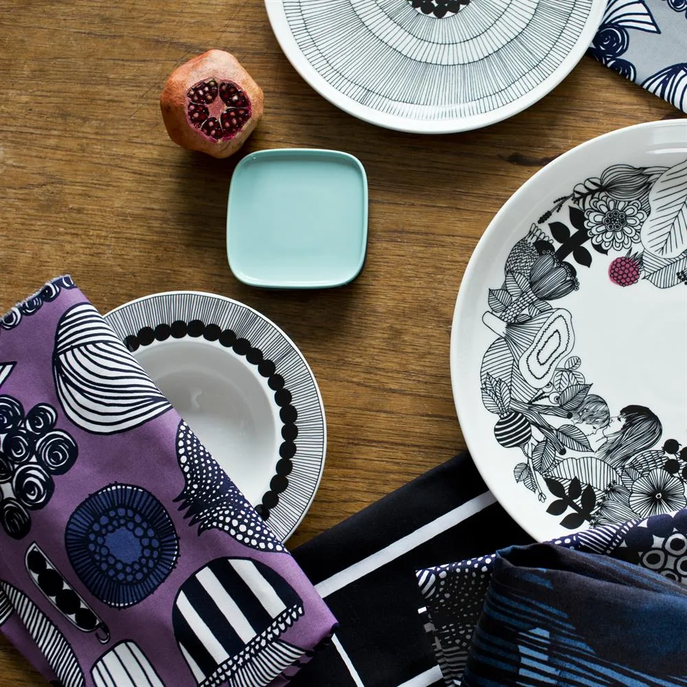 Siirtolapuutarha talerz głęboki Ø 20 cm, czarno-biały Marimekko