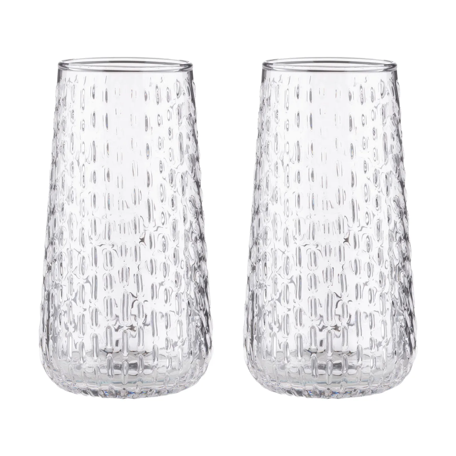 Syksy długie szklanki, 2‑pak, Clear Marimekko