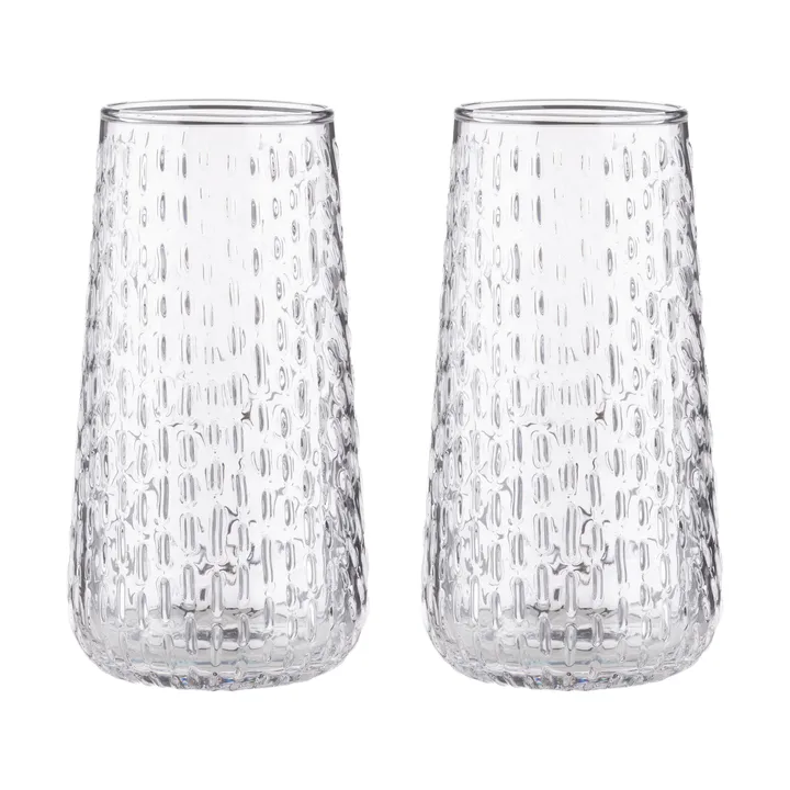 Syksy długie szklanki, 2‑pak - Clear - Marimekko