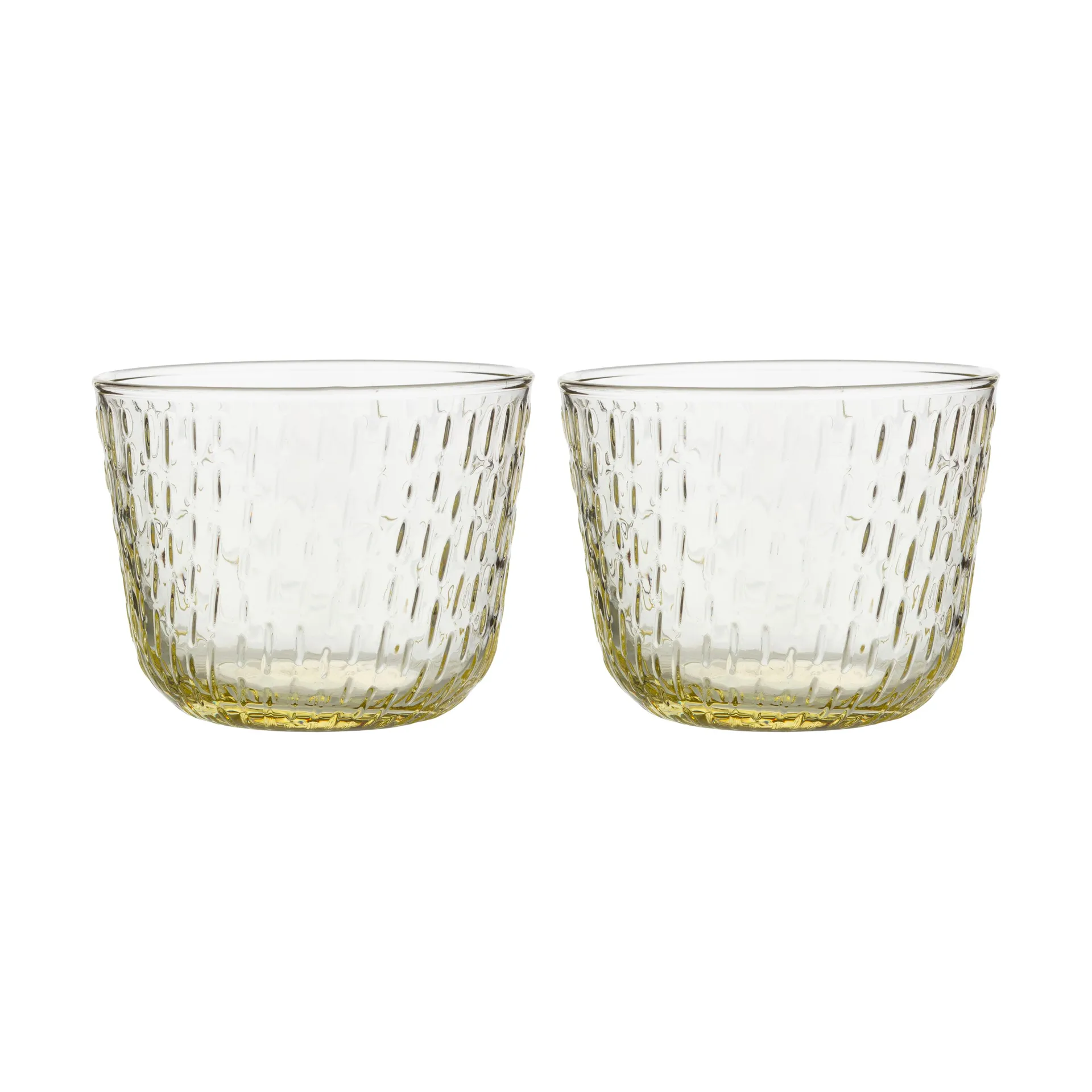 Syksy szklanka do napojów 200 ml, 2‑pak, Bladożółty Marimekko