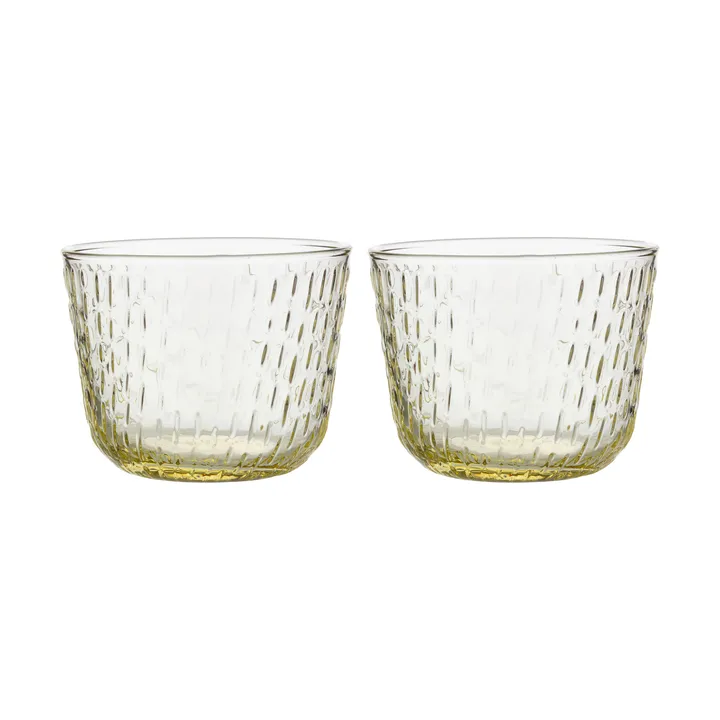 Syksy szklanka do napojów 200 ml, 2‑pak - Bladożółty - Marimekko