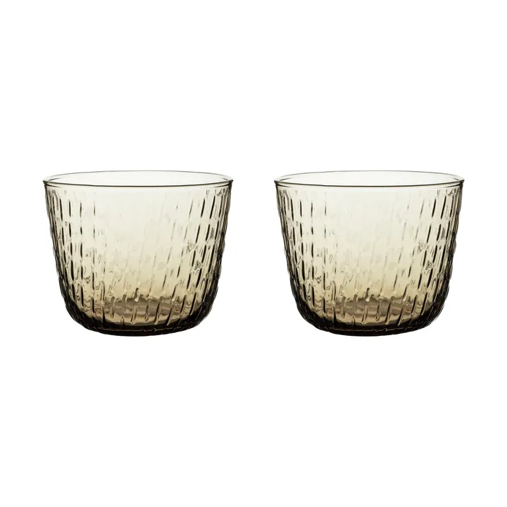 Syksy szklanka do napojów 200 ml, 2‑pak - Brązowy - Marimekko