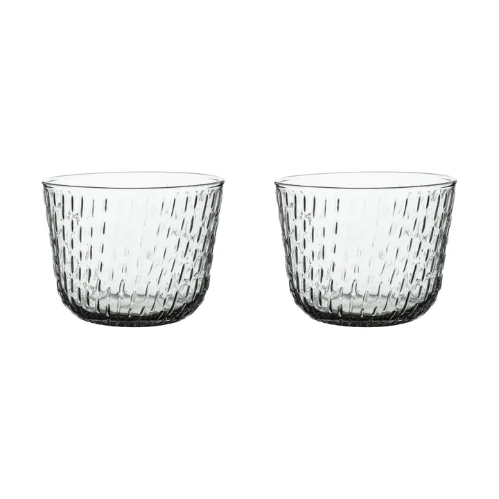 Syksy szklanka do napojów 200 ml, 2‑pak - Misty grey - Marimekko