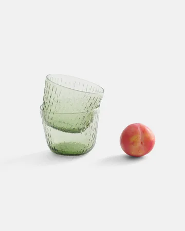 Syksy szklanka do napojów 200 ml, 2‑pak - Oliwka - Marimekko