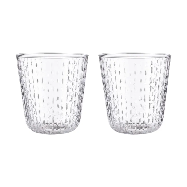 Syksy tumbler, szkło 360 ml, 2‑pak - Clear - Marimekko
