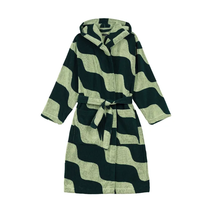 Szlafrok bawełniany Taifuuni - Pear-dark green - Marimekko