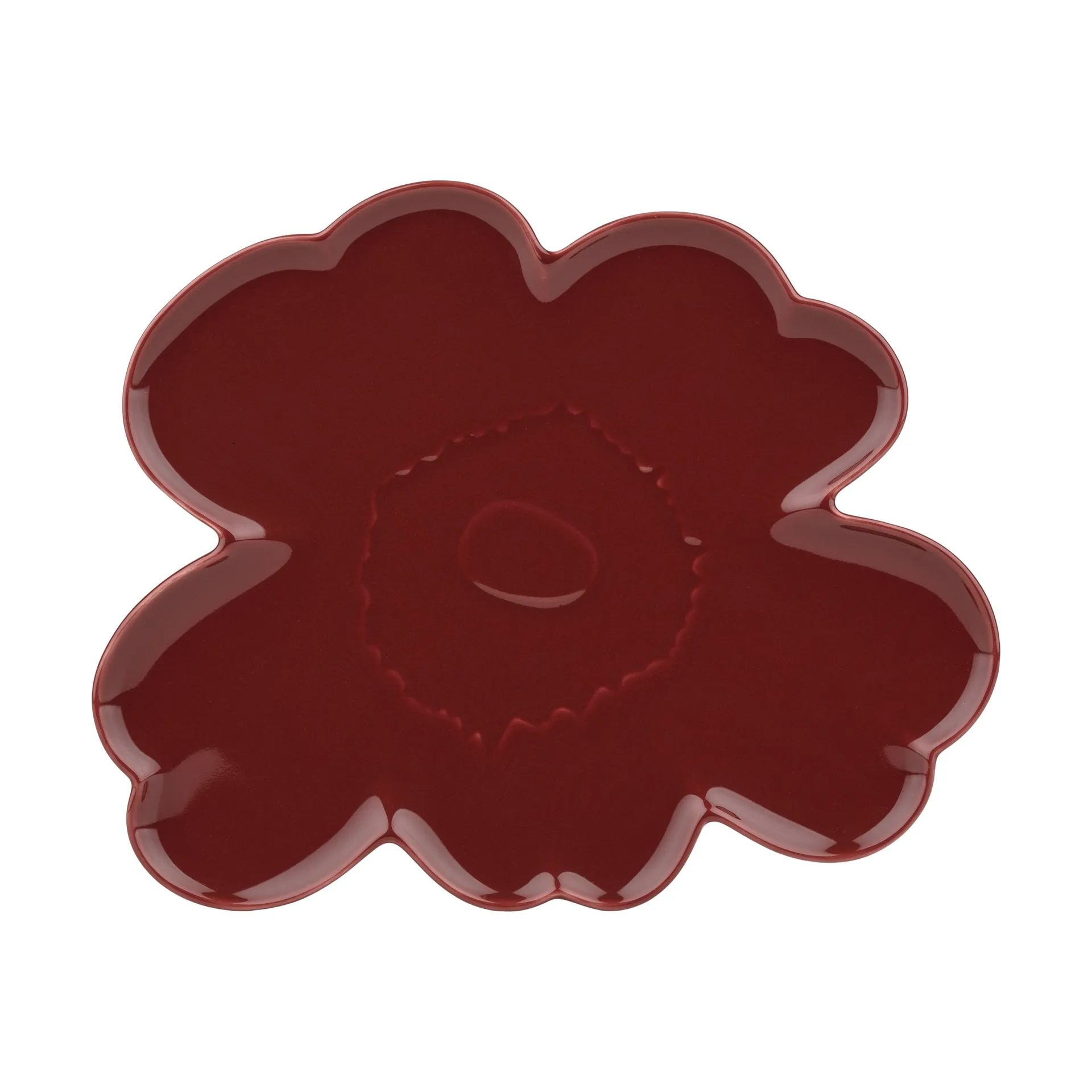Taca Unikko Shape 32 cm, Burgundy Marimekko