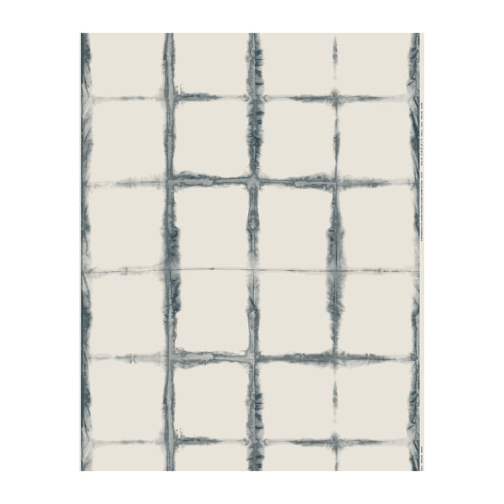 Taite tkanina bawełna wełna-konopia, White-dark blue Marimekko