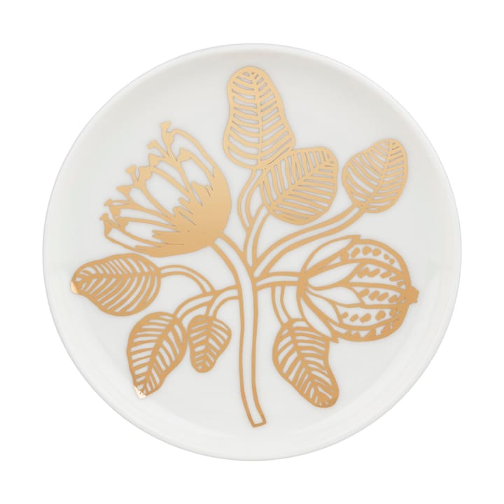 Talerz deserowy Tiara Ø13,5 cm - White-gold - Marimekko