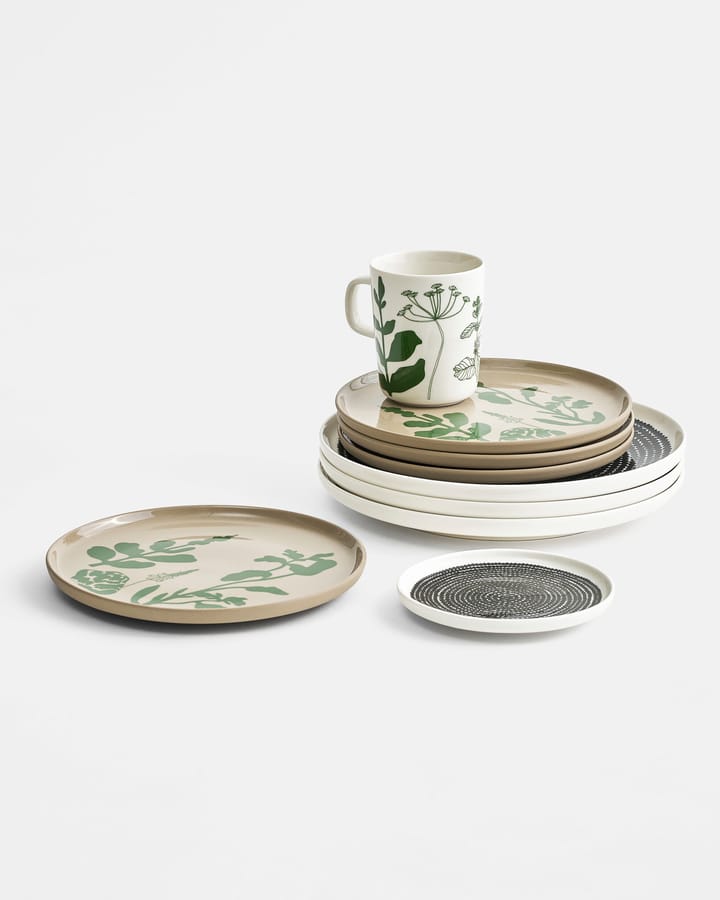 Talerz Räsymatto Ø 13,5 cm, czarny i bia�ły Marimekko