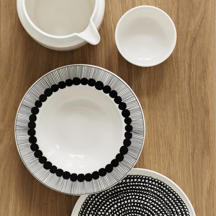 Talerz Räsymatto Ø 20 cm, Czarno-biały (w kropki) Marimekko