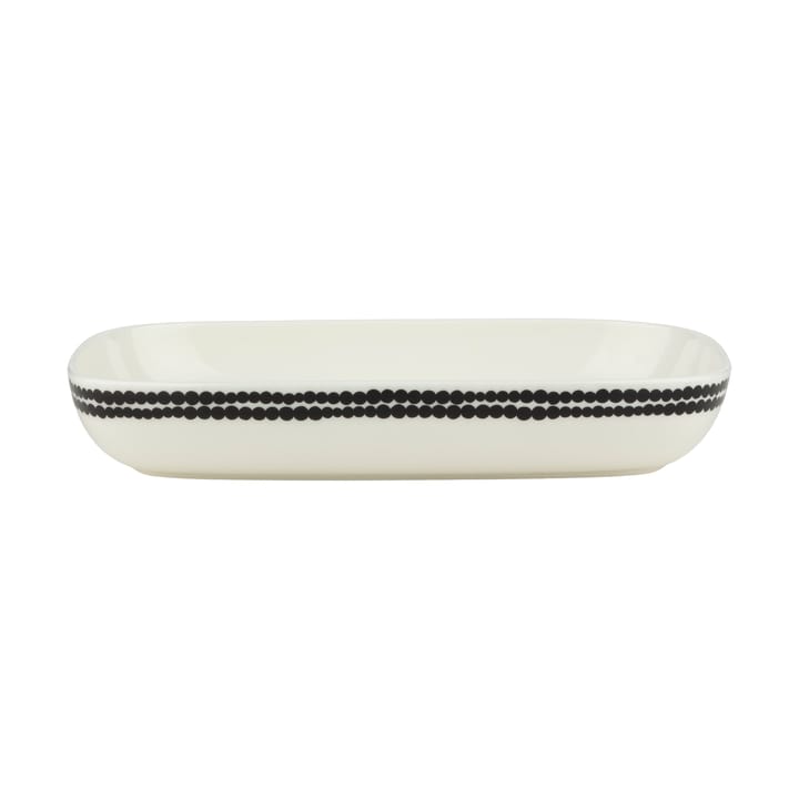 Talerz Siirtolapuutarha 18x25 cm - Black-white - Marimekko