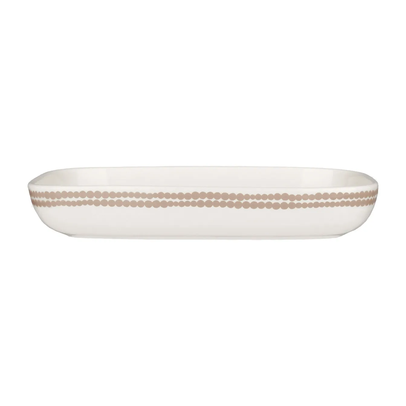 Talerz Siirtolapuutarha 18x25 cm, White-clay Marimekko