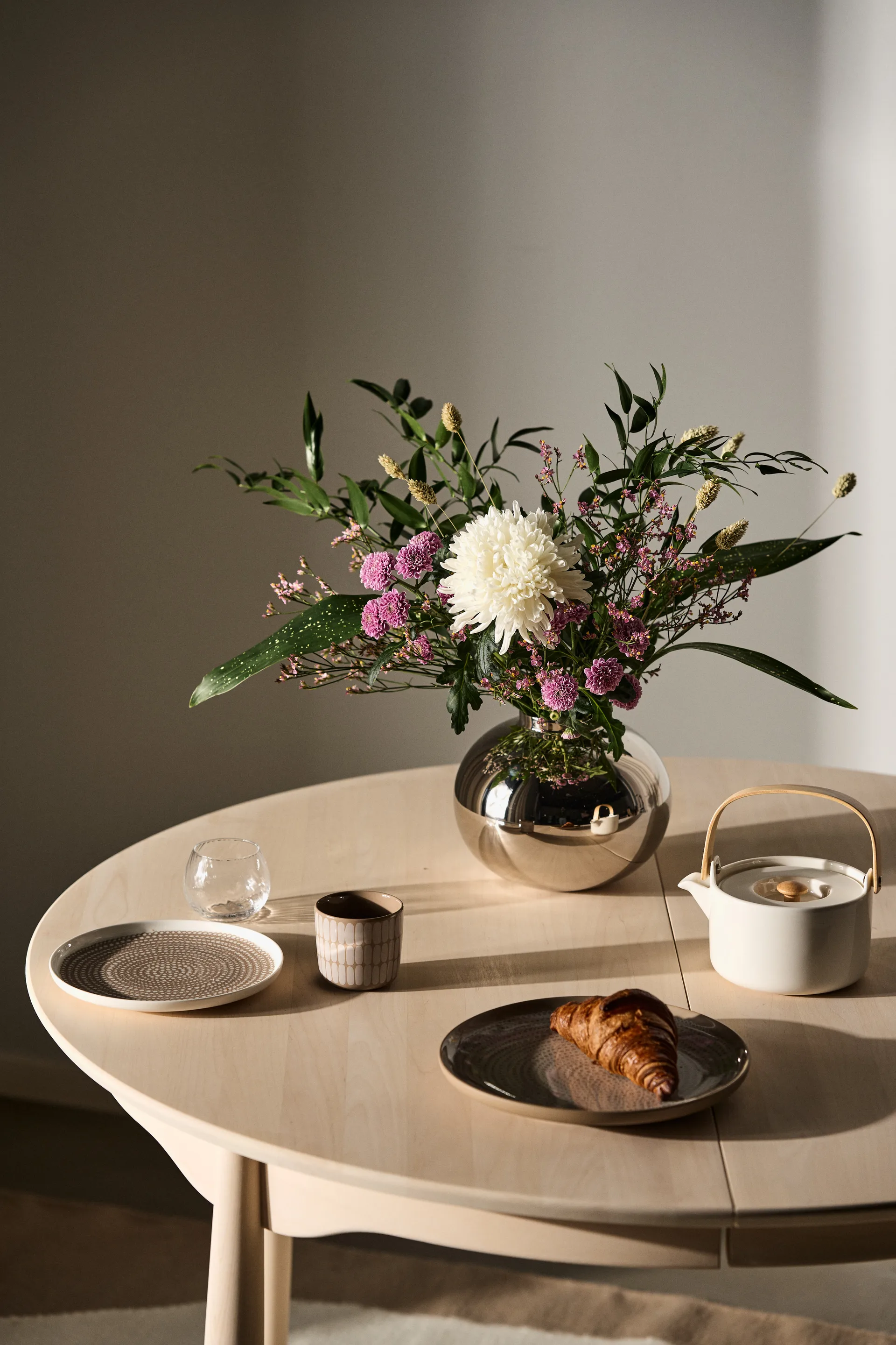 Talerz Siirtolapuutarha Ø25 cm, Terra-white Marimekko