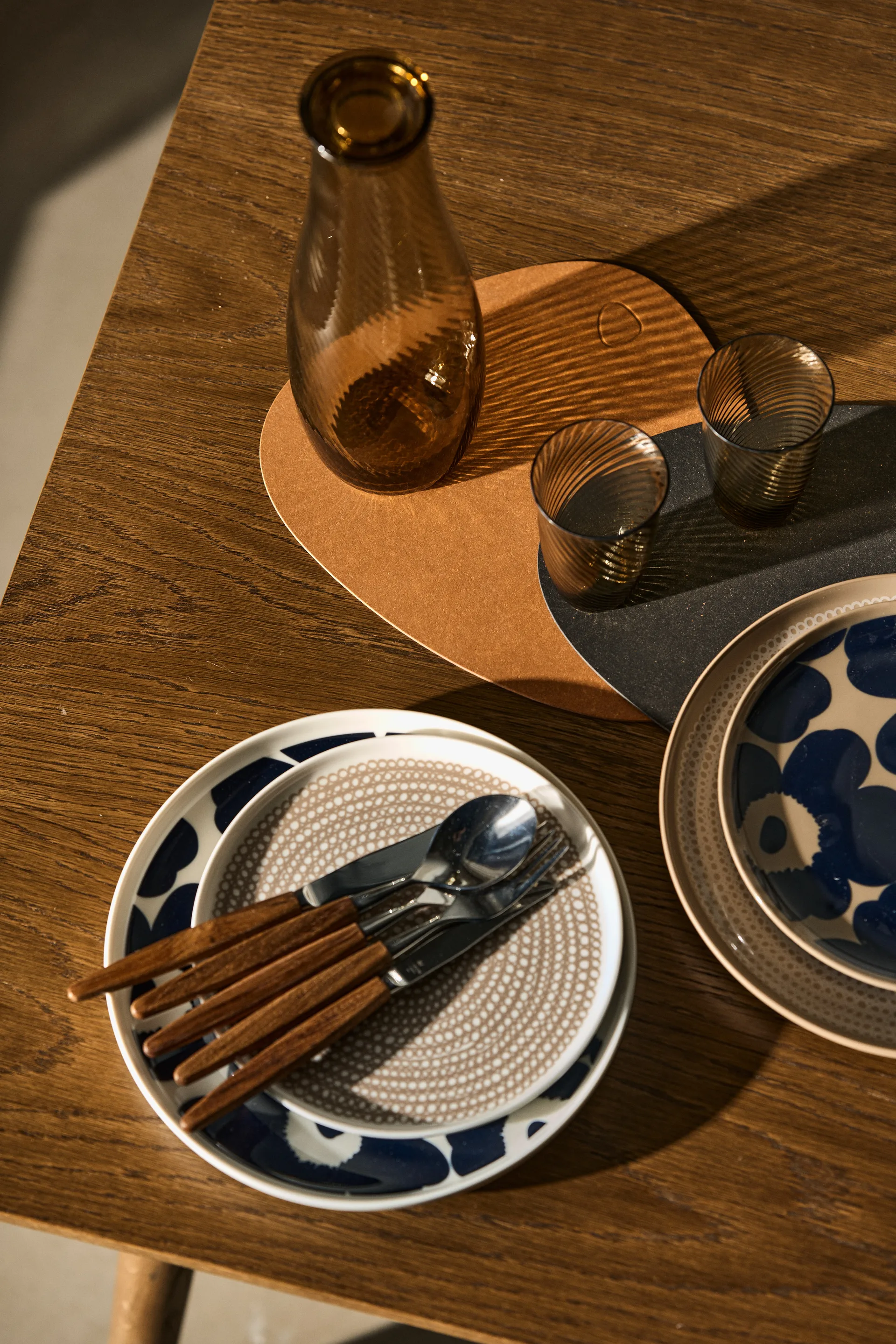 Talerz Siirtolapuutarha Ø25 cm, Terra-white Marimekko