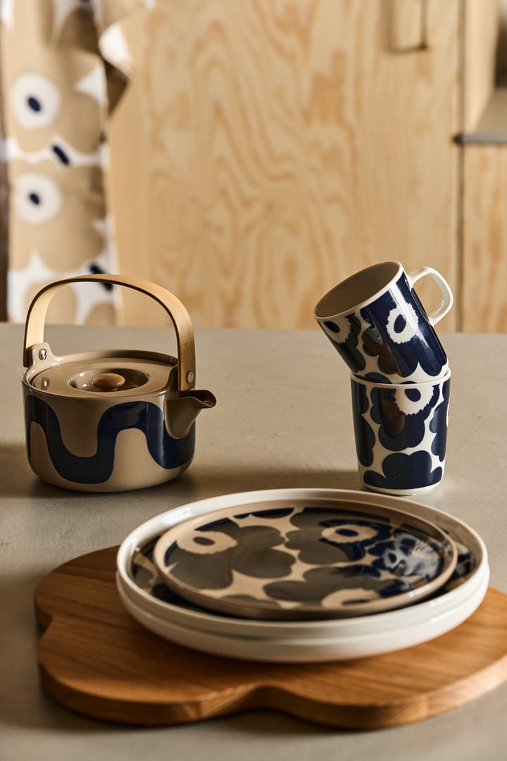 Talerz Unikko Ø20 cm, Terra-granatowy Marimekko