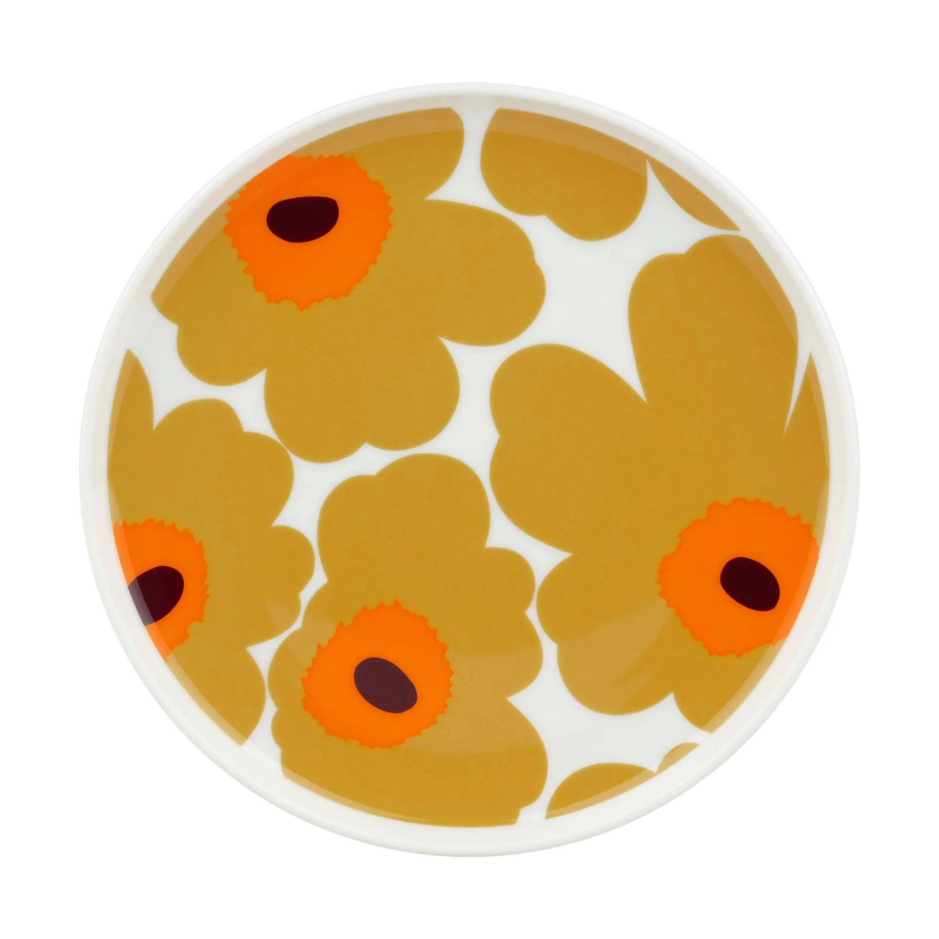 Talerz Unikko Ø20 cm, White-caramel-warm orange Marimekko