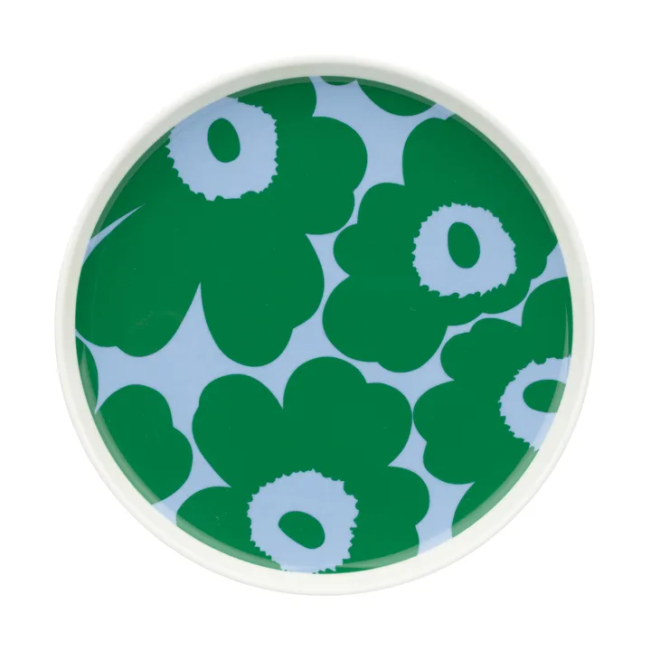 Talerz Unikko Ø20 cm - White-green-light blue - Marimekko
