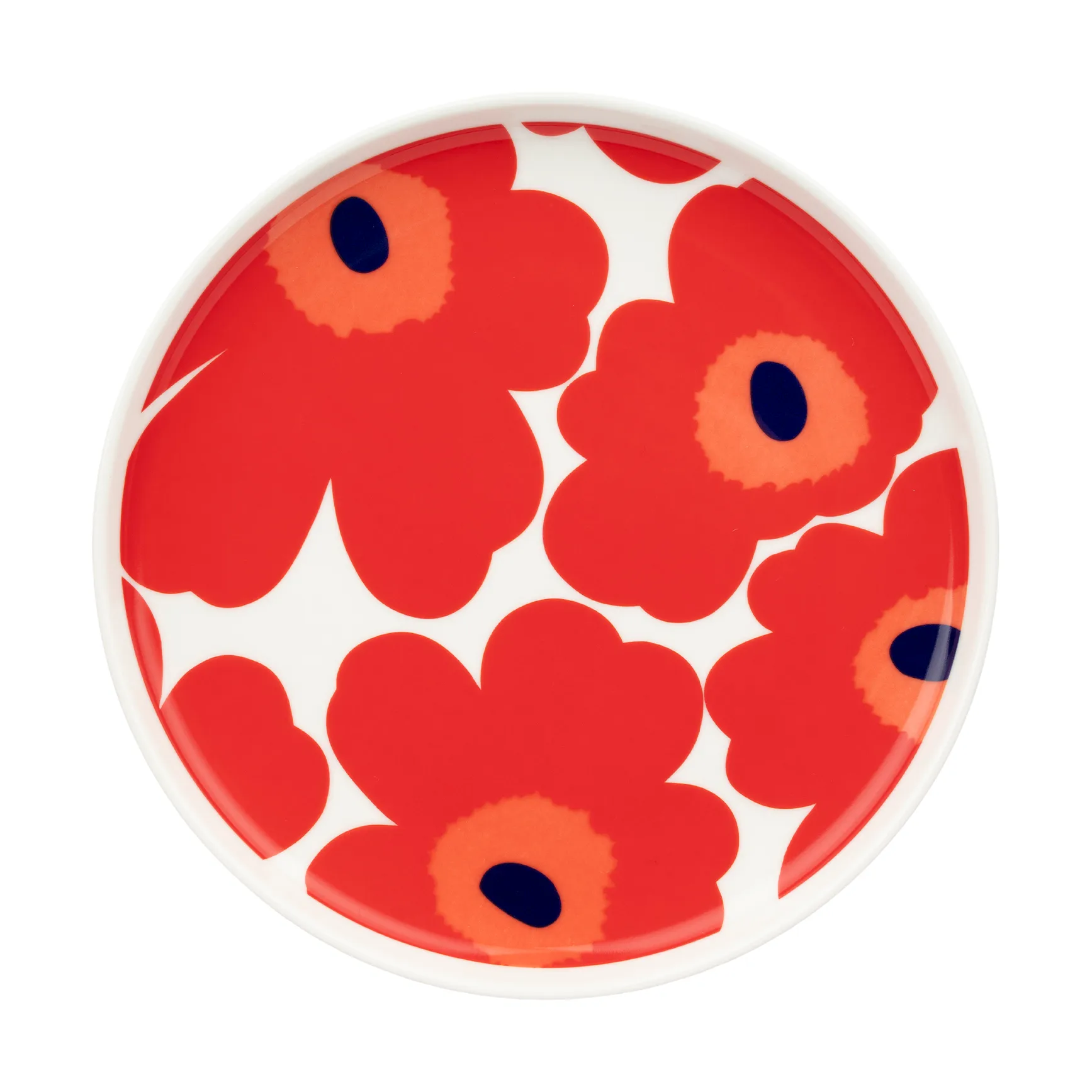 Talerz Unikko Ø20 cm, White-red-blue Marimekko