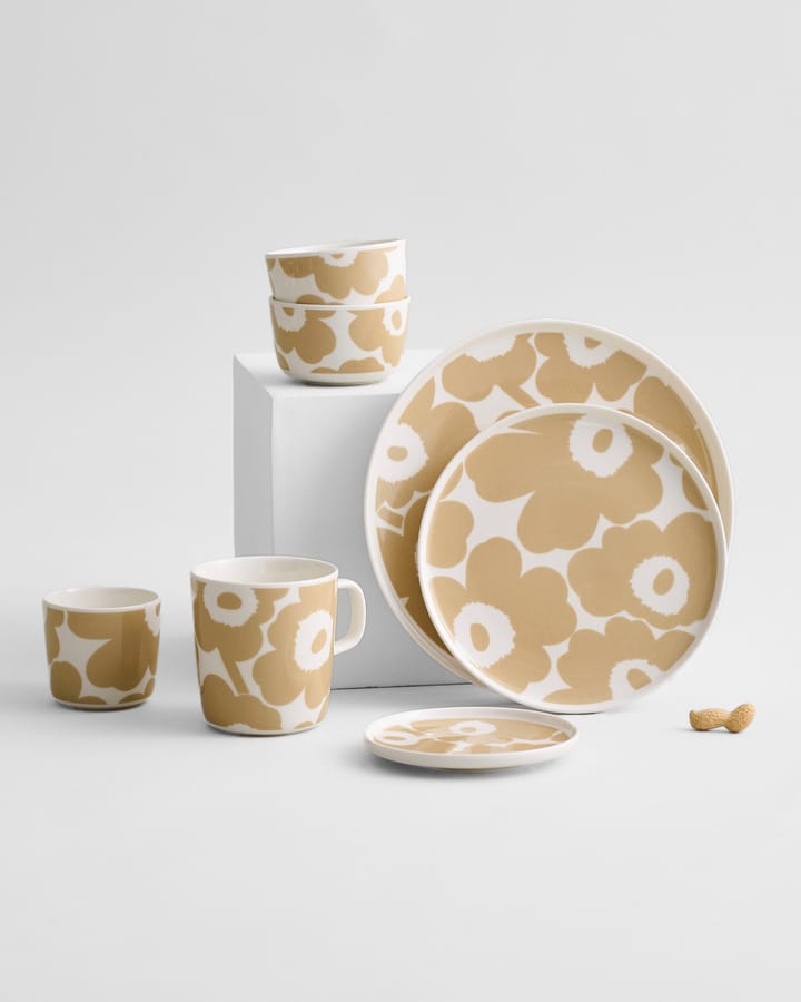 Talerz Unikko beżowo-biały, Ø25 cm Marimekko
