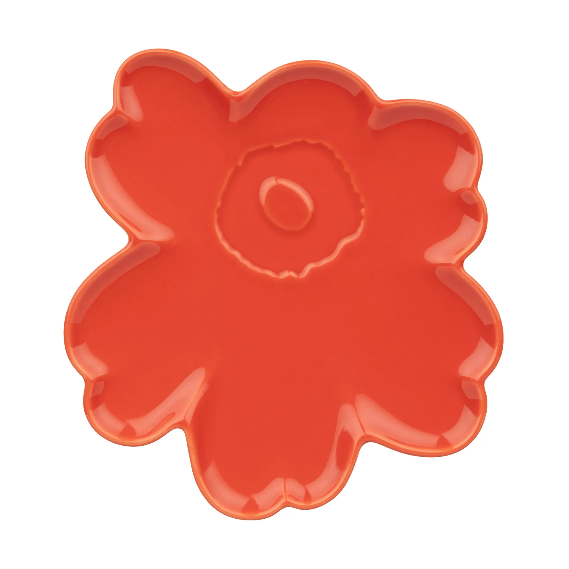Talerz Unikko Shape 20 cm, Orange red Marimekko