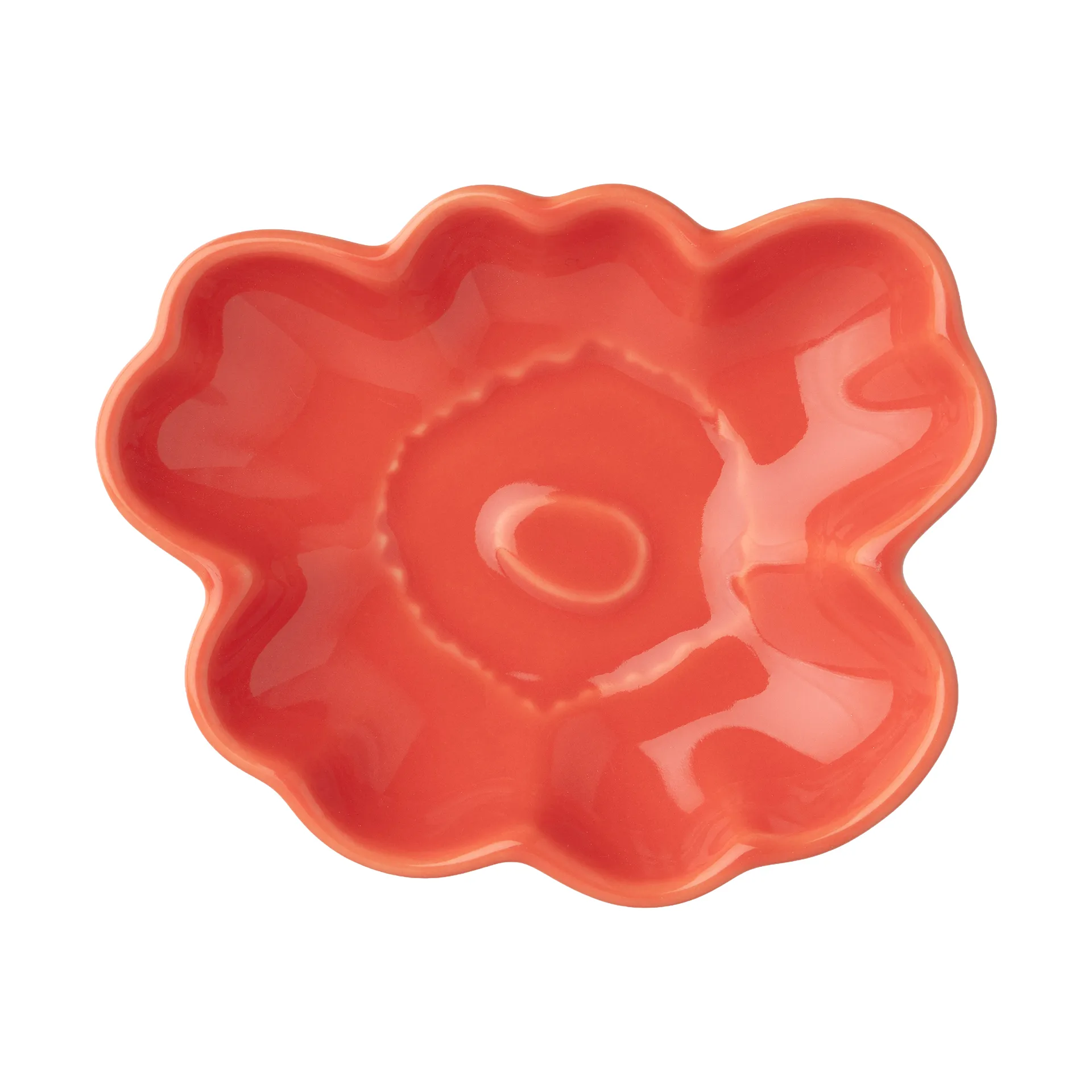 Talerz Unikko shape 9,5 cm, Orange red Marimekko