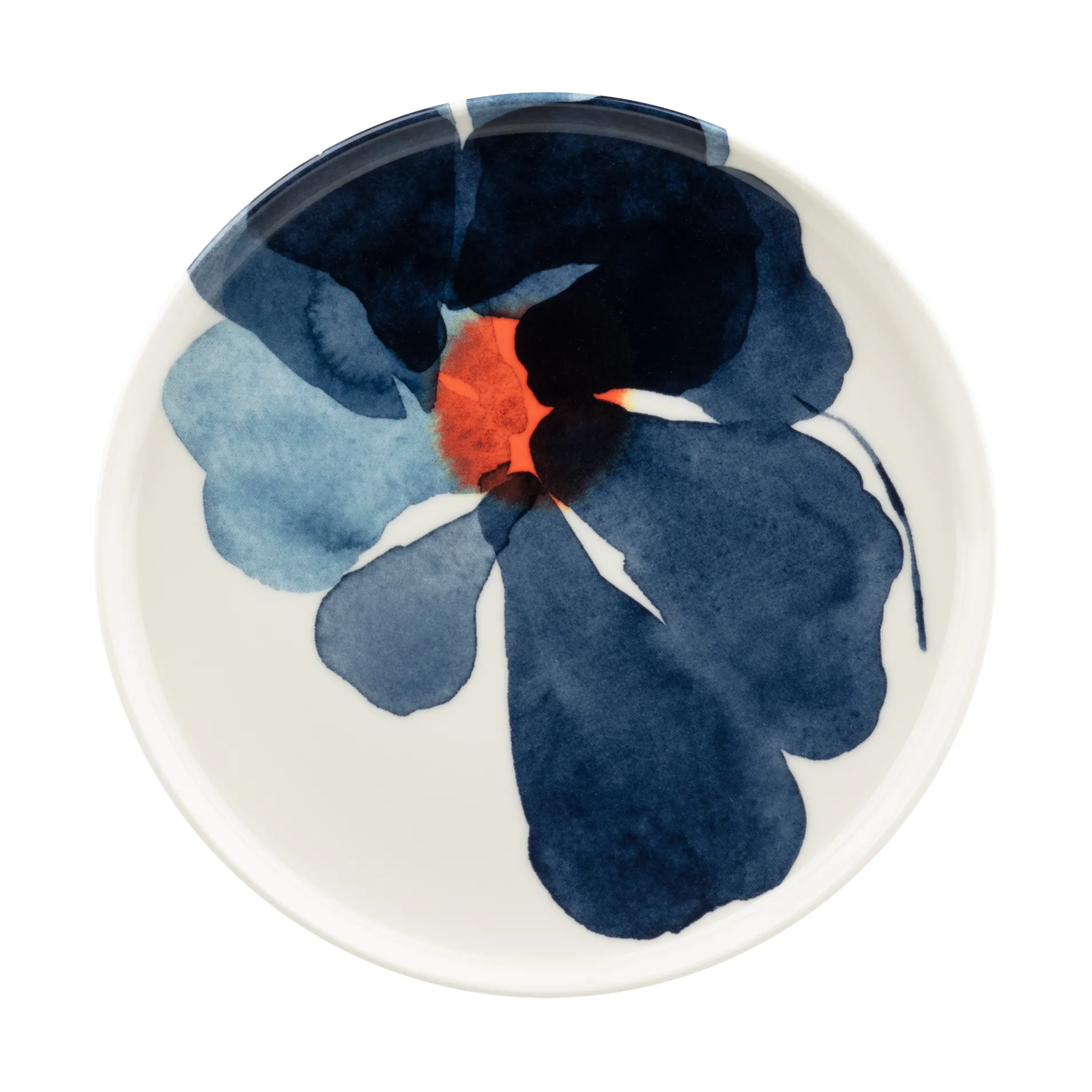 Talerz Valssi, White-blue-orange Marimekko